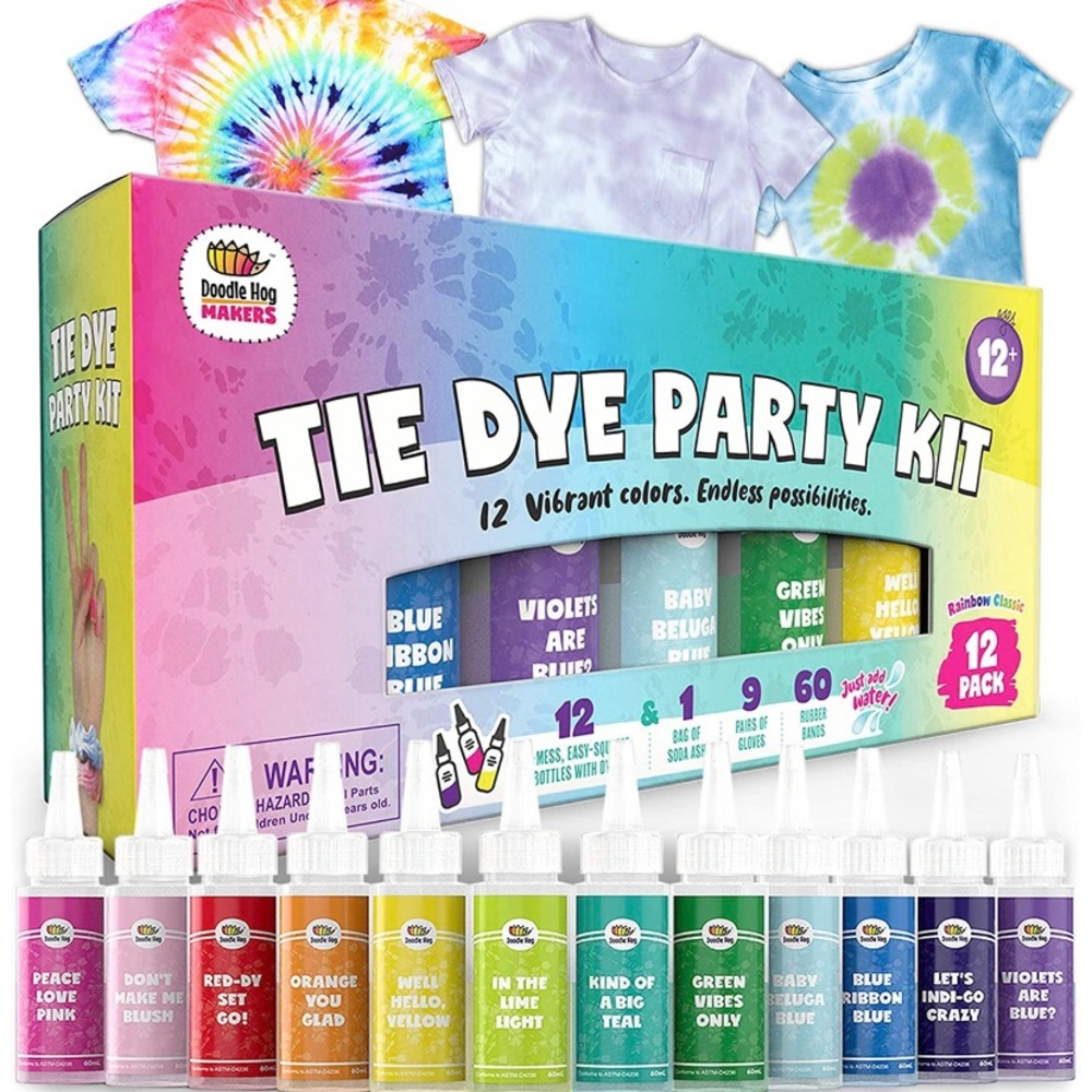 Tie Dye Party Kit for Kids Adults- Non-Toxic Dye.
